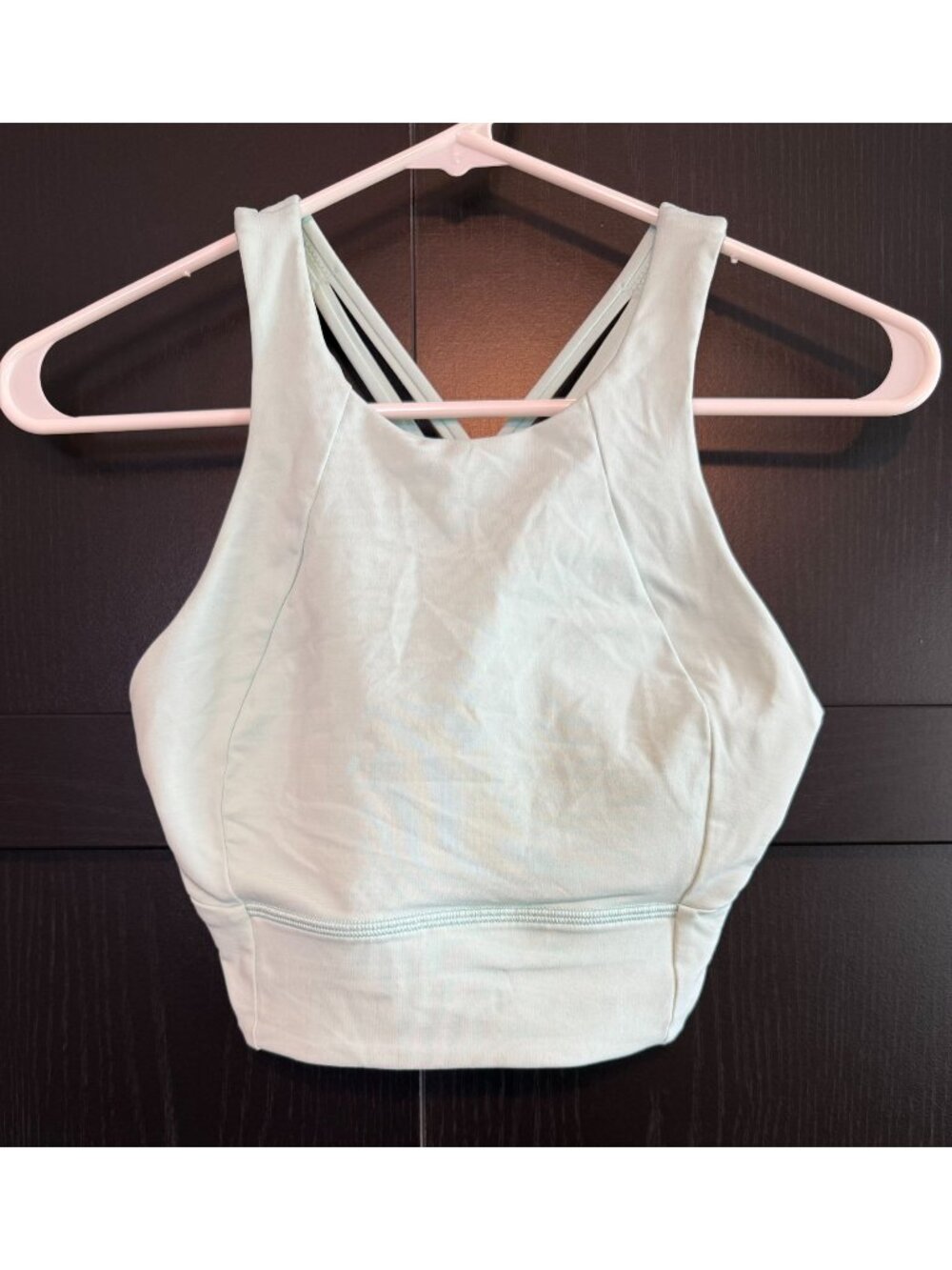 Lululemon Free To Be Serene High Neck Long Line Bra Size 6 Strappy Athletic Gym